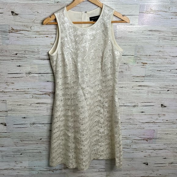 Pink Tartan Dresses & Skirts - Pink Tartan silver metallic white dress size 4